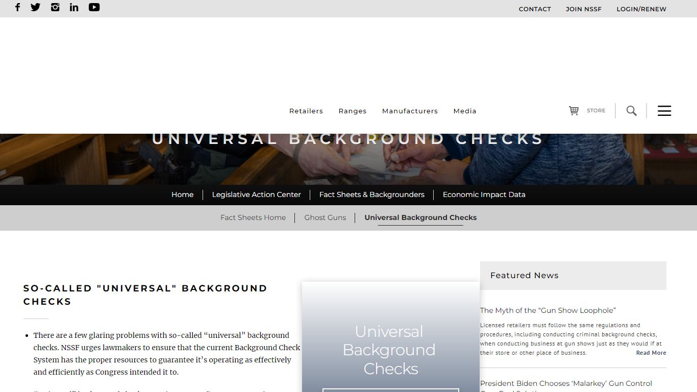 Universal Background Checks • NSSF