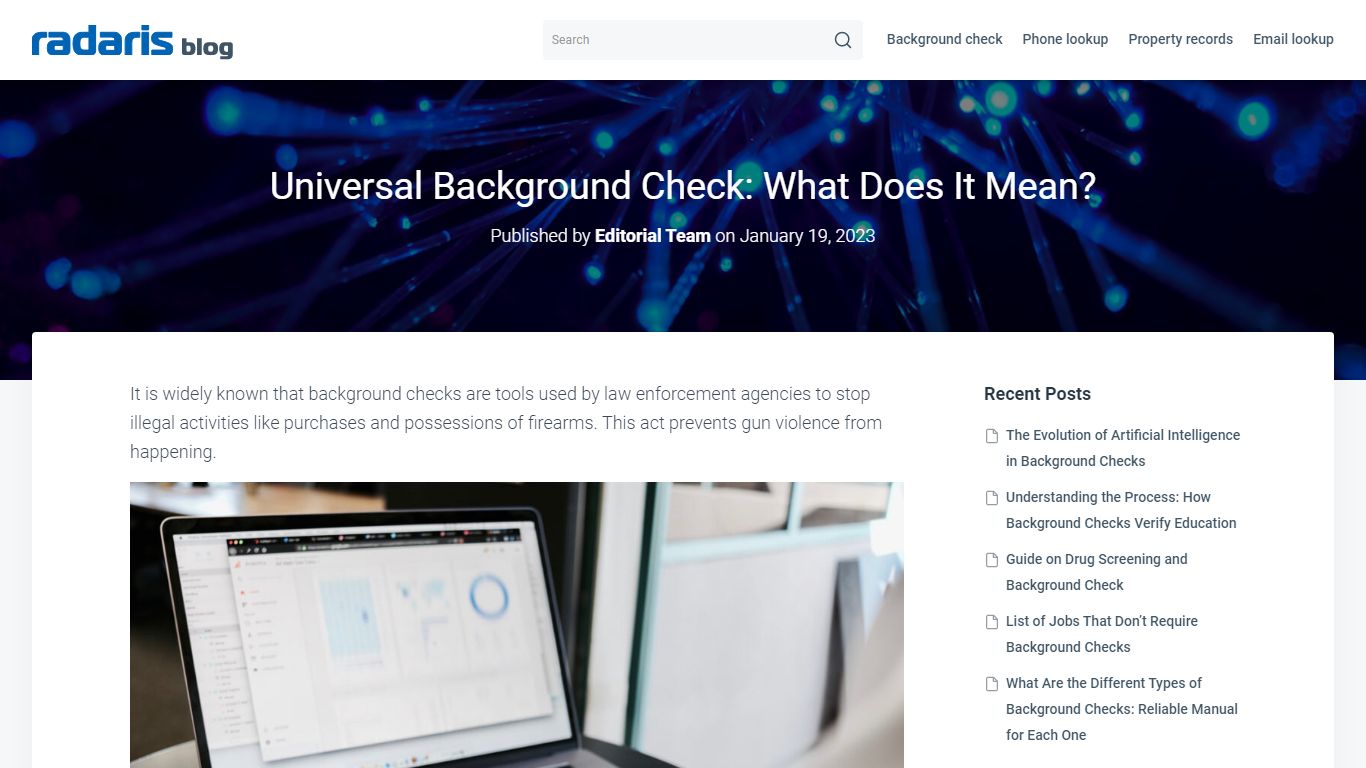 What Is a Universal Background Checks? - Radaris